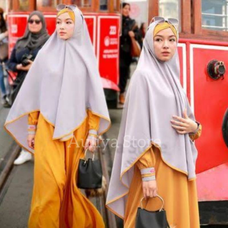 AULIA FASHION Set Gamis ZAYNA MUSTARD Busana Muslim Branded