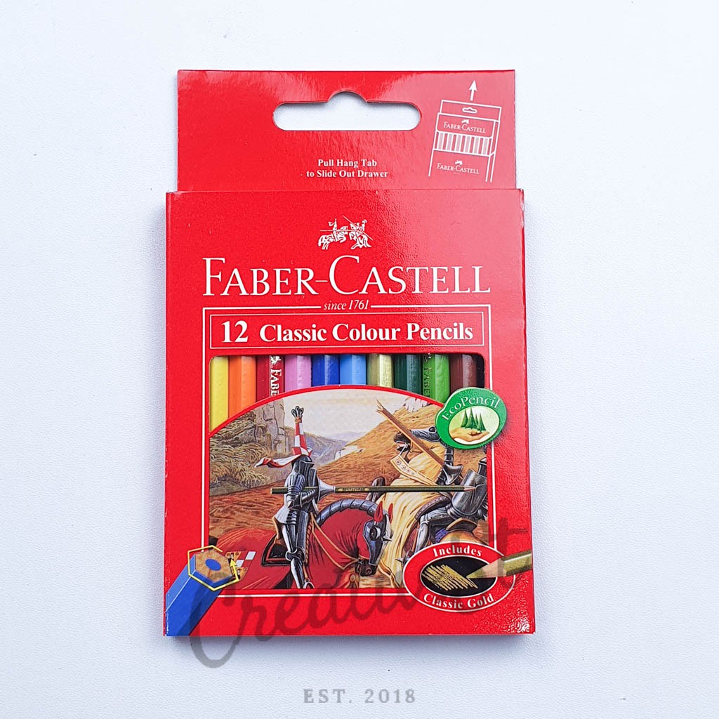 

FABER CASTELL Classic Colors Pendek Pensil 12 Warna Klasik Half