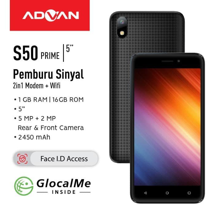 HP ADVAN S50 PRIME 1 / 16GB SINYAL 4G GARANSI RESMI