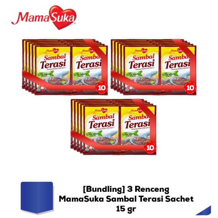

Jual Buy 2 Renceng Gratis 1 Renceng - Mamasuka Sambal Terasi Sachet