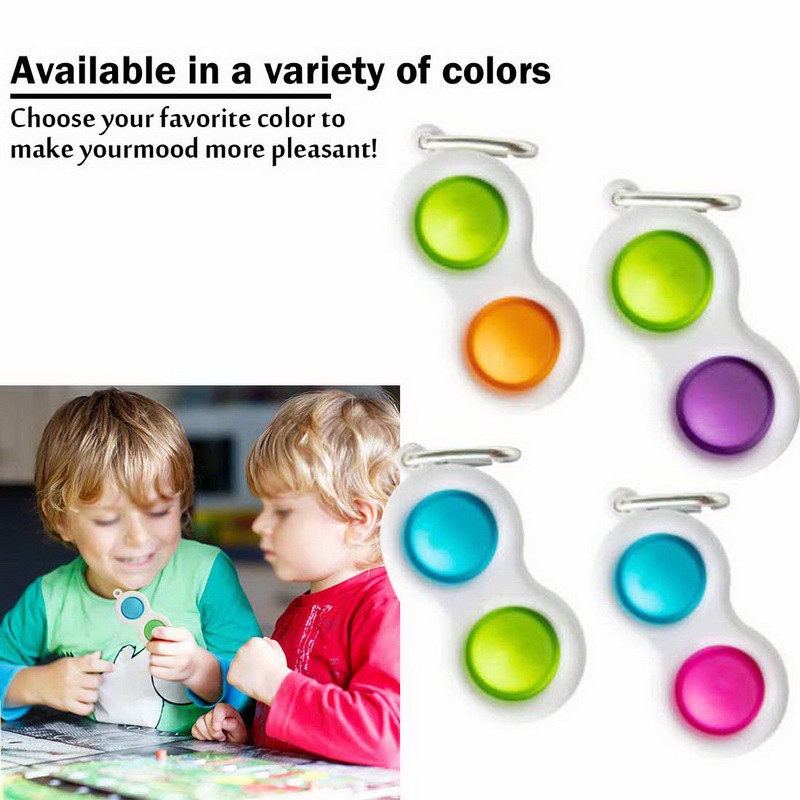 BRGUNIK Simpl Dimpl Simple Dimple Baby Silicone Sensory Toy Fidget Educational Toddler Toys R362