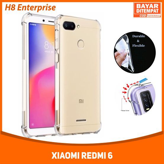 H8 Anti Crack Redmi 6 Pro Soft Case Anti Crack Redmi 6 PRO Bening