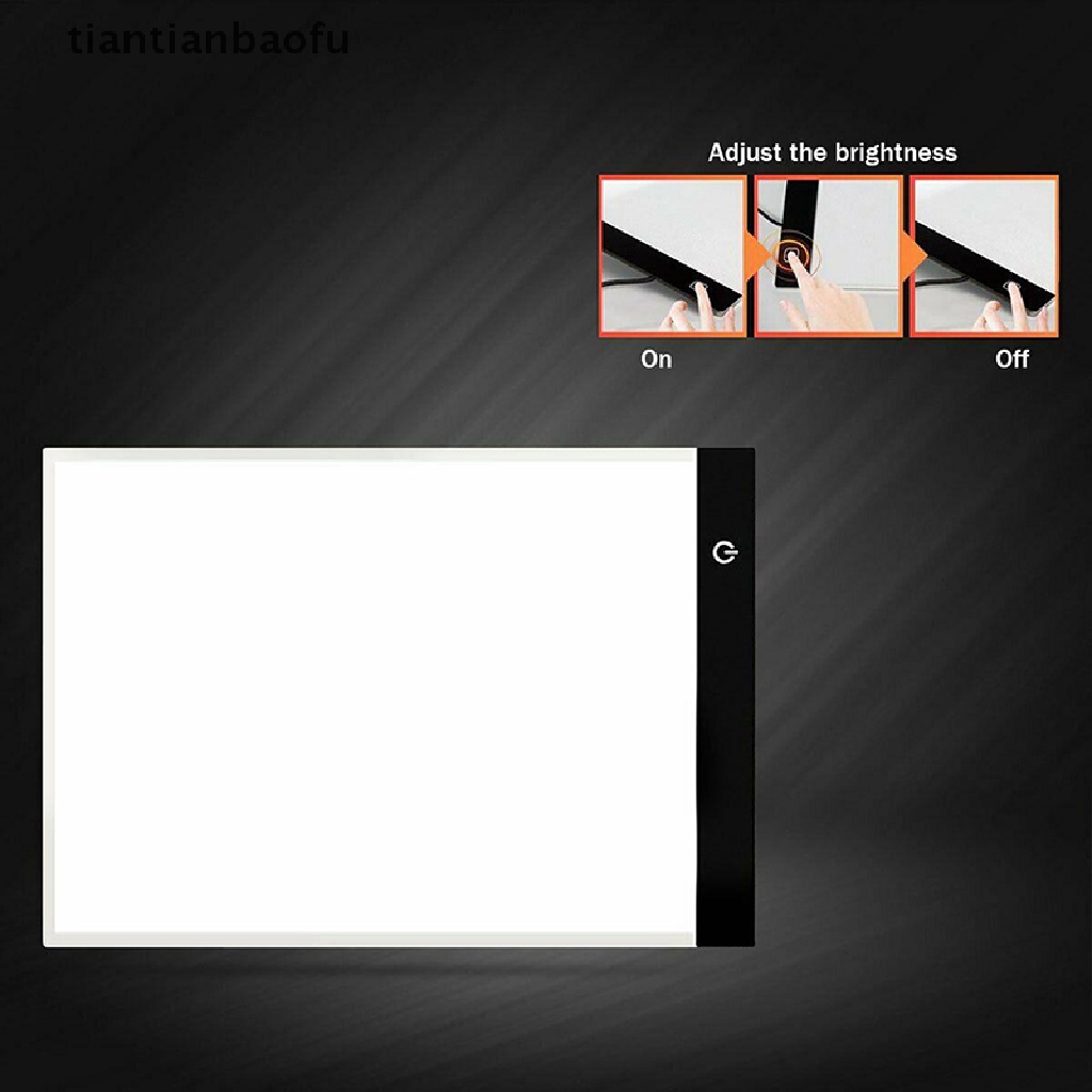 (tiantianbaofu) Papan Tracing Gambar LED USB Ukuran A4