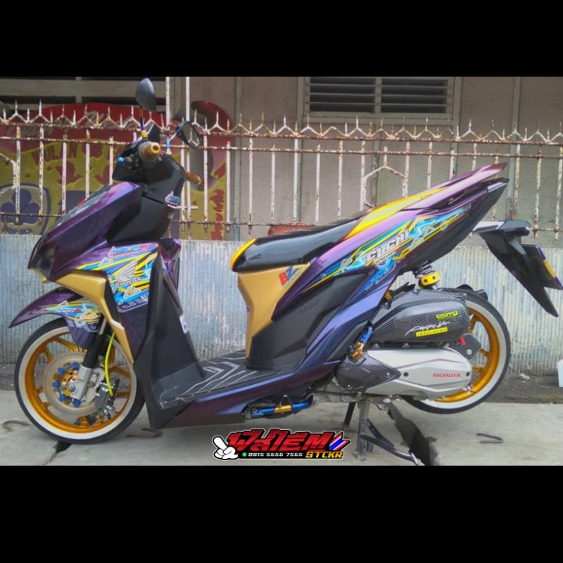 STRIPING TRANSPARAN VARIO NEW CLICK i 150i HOLOGRAM