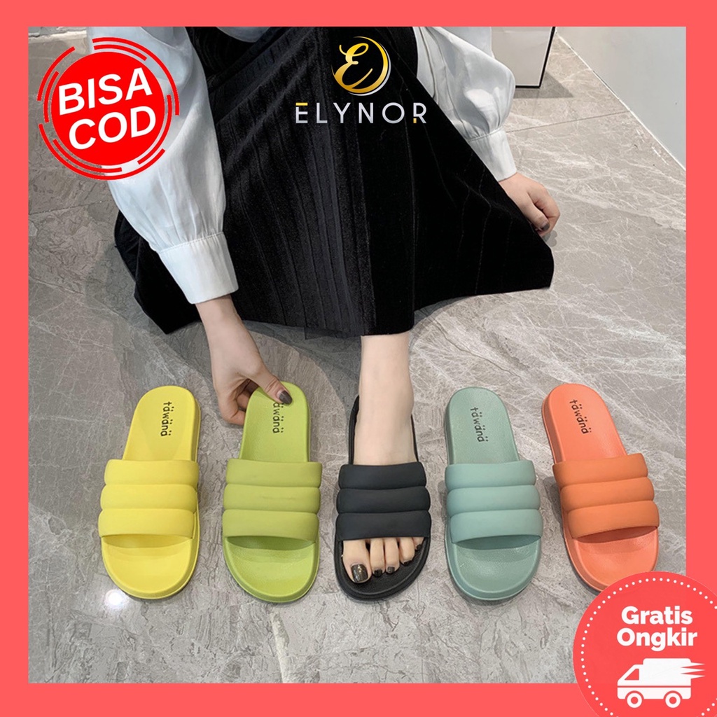 New Sandal Tawana Selop Strip / Sandal Wanita Import