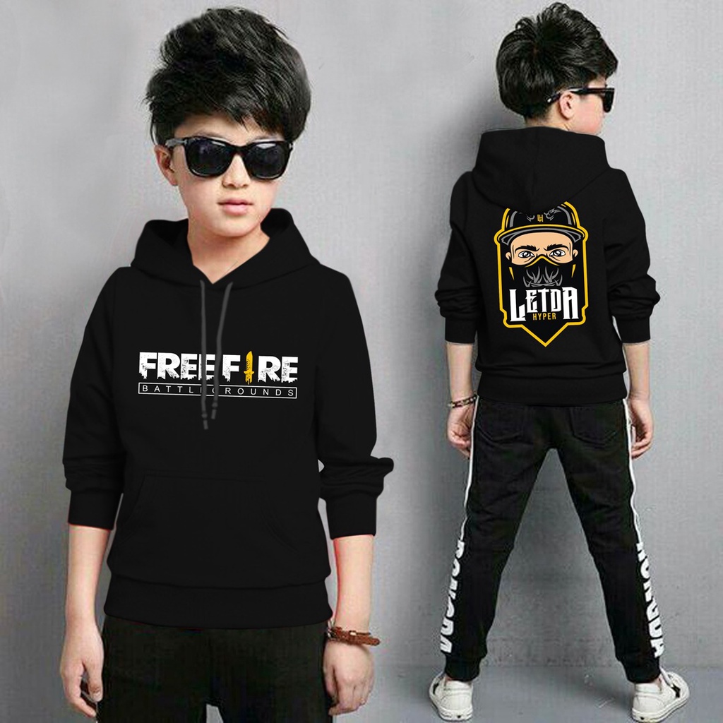 Jaket Anak Laki Laki/Jaket Anak Terbaru/Hoodie Anak Letda Anak Gaming Bahan Fleece Tebal 4-11 TAHUN