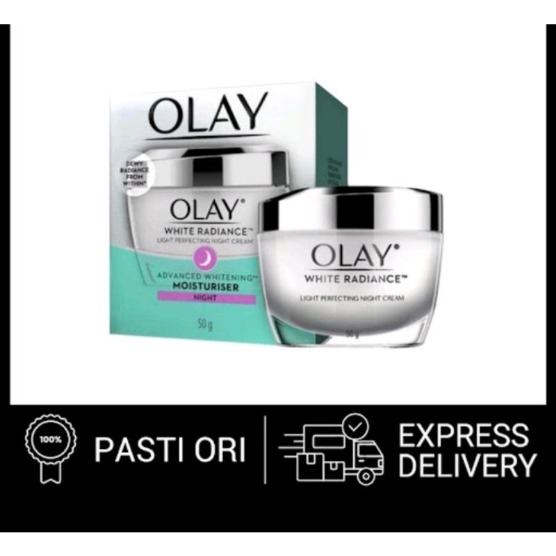 Olay White Luminous Light Day Cream and Night Cream ( Krim Pencerah Pagi Malam 50gram)