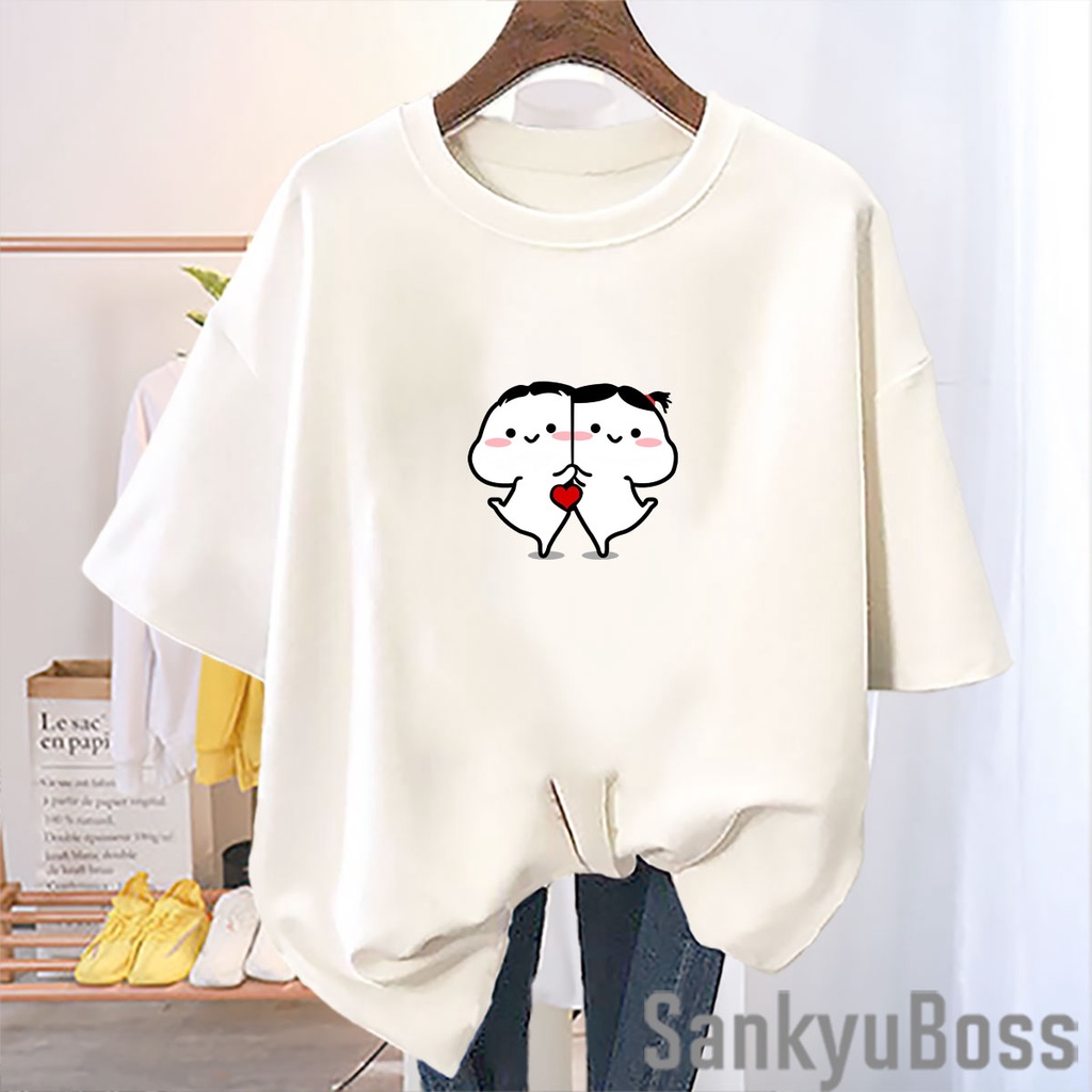 SANKYUBOSS - KAOS PENTOL COUPLE LUCU / KAOS IMUT / BAJU VIRAL TIKTOK OOTD / ATASAN WANITA / KAOS PRI