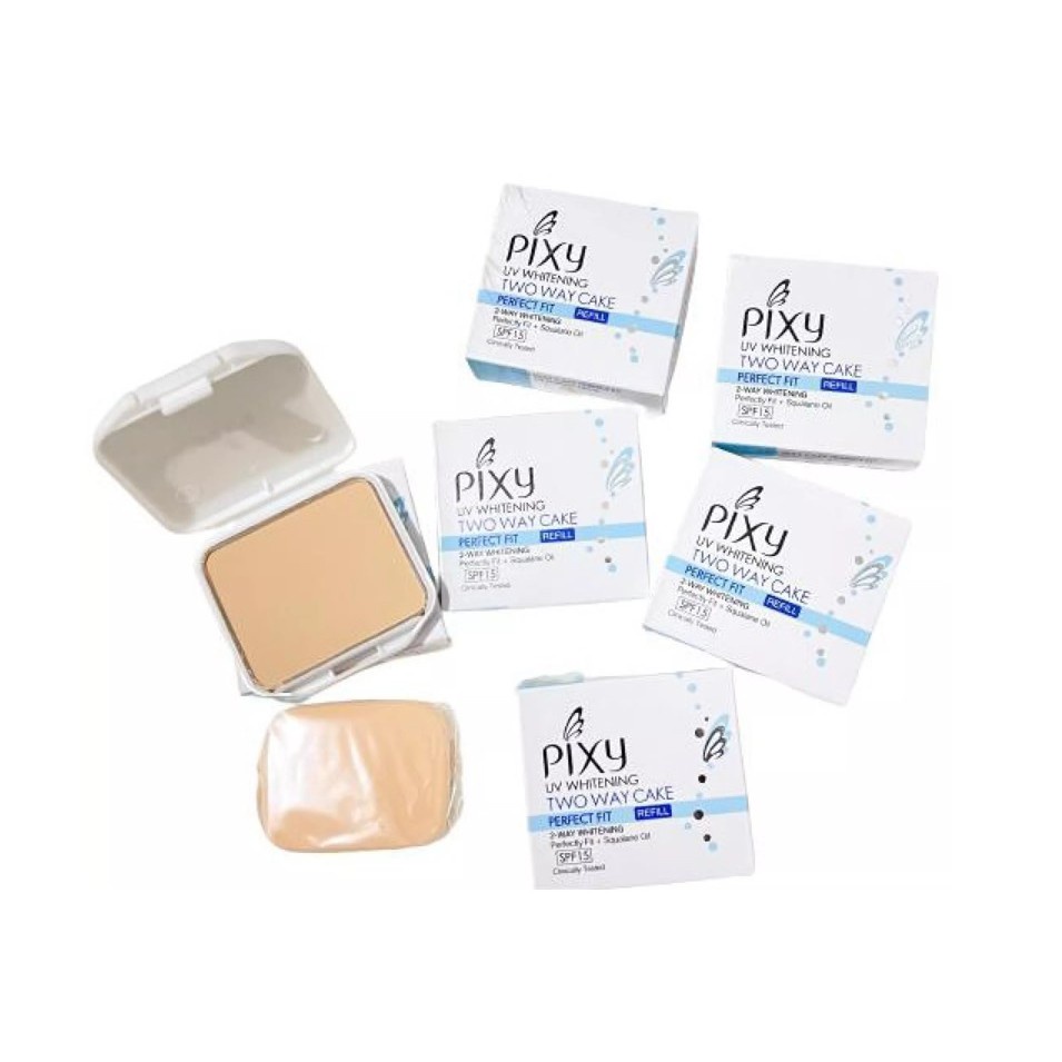 PIXY Perfect FIT TWC Refill 12.2g  bedak padat two way cake UV Whitening (VH)