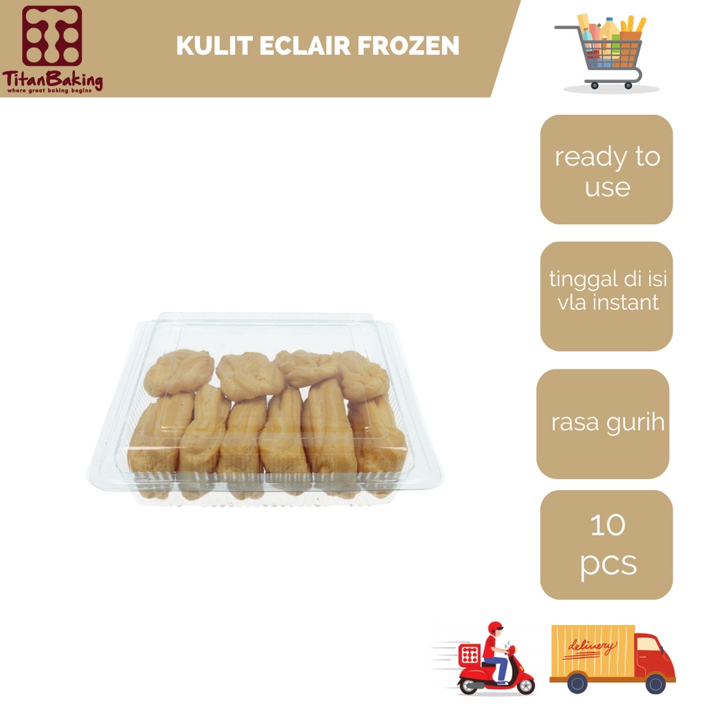 

Kulit Eclair Frozen isi 10 Pcs