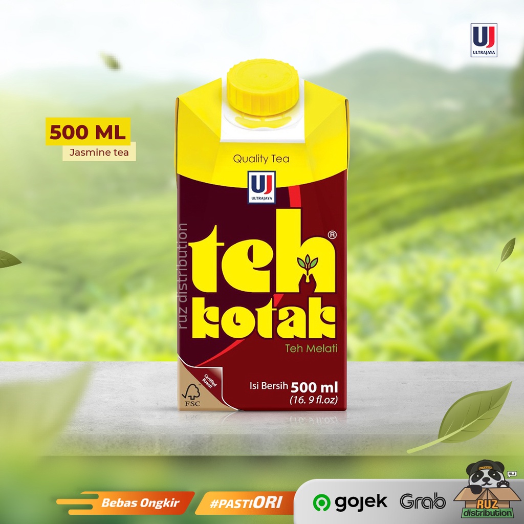 Teh Kotak 500ml - 1 Dus / 1 Karton Isi 12pcs Teh Kotak Ultra Jaya UHT