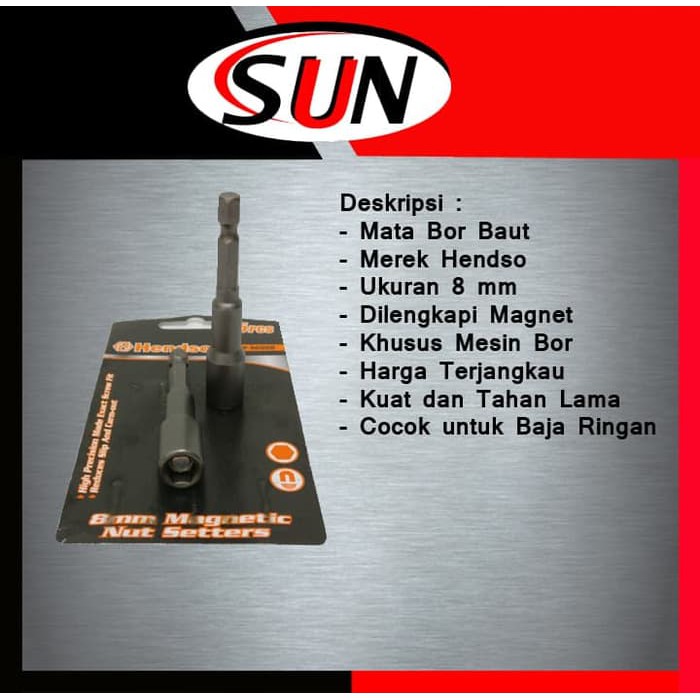 Mata Bor Baja Ringan 8Mm / Mata Bor Baut / Mata Bor