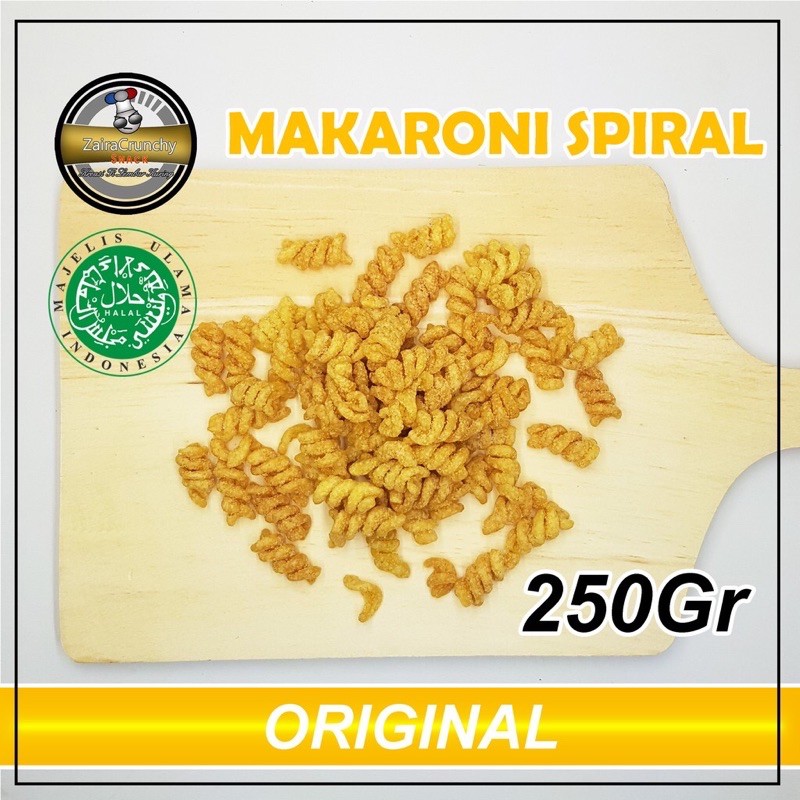 

makaroni spiral gurih renyah /makaroni 3 rasa