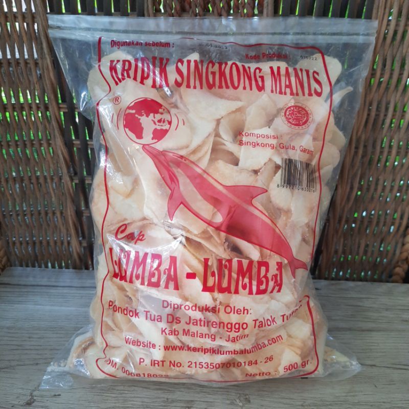 

Kripik Keripik Singkong Manis Lumba Lumba Utuh l 200 gram l Murahhh