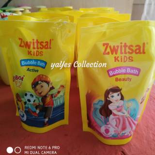 Zwitsal kids refill 250 ml bubble bath beauty active boboi 