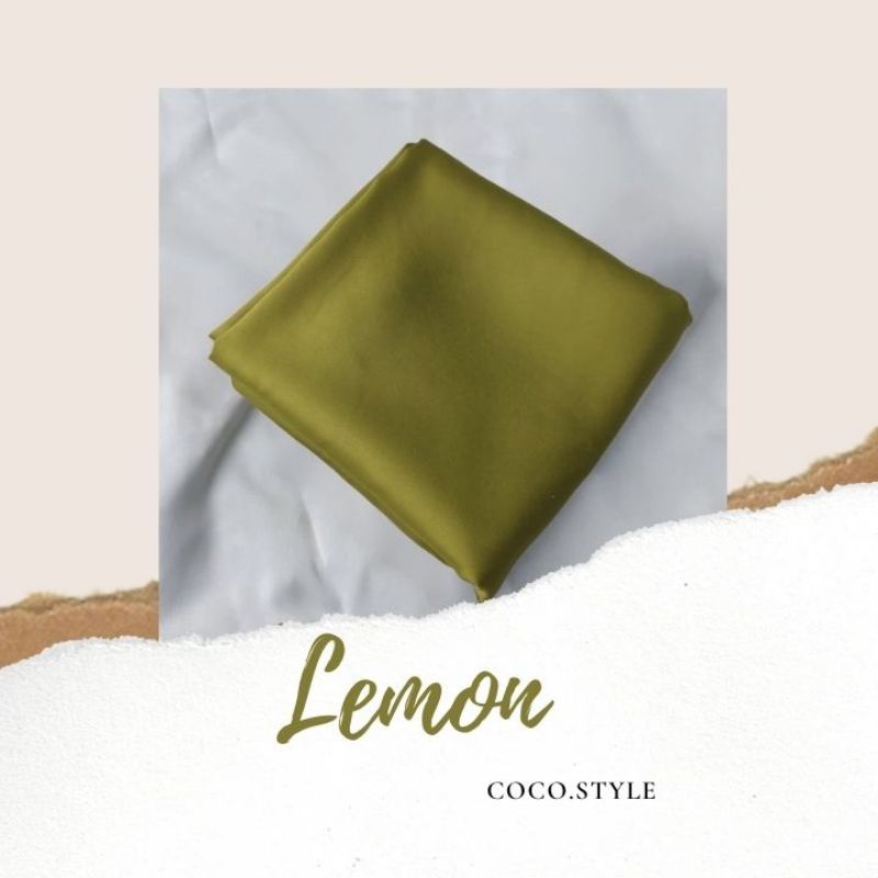 Satin Wrap Skirt | Pareo Skirt | Rok Lilit Satin-Lemon