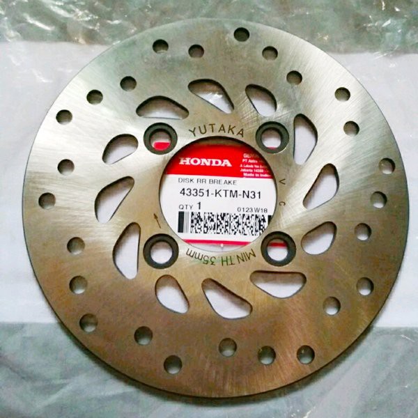 Piring Rem Cakram Disc Brake belakang - Supra X 125  Asli Honda 43351KTMN31