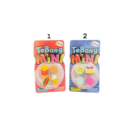 

penghapus set karakter mini / set eraser terbang mini unik