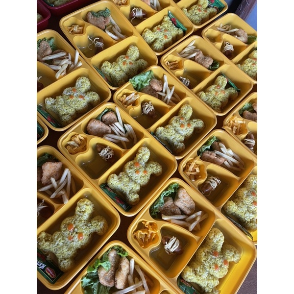 

Nasi bento/Bento ultah/nasi kuning/nasi bento ultah anak