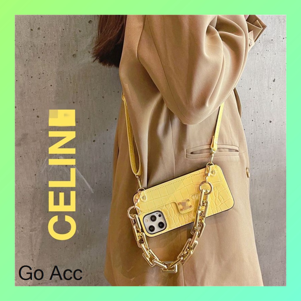 BARU Case warna warni makaron rantai Iphone 7 8 7+ 8+ X Xr Xs Max 11 12 13 Pro Max X Xs pendek charm tali panjang pinggang bahu FH35