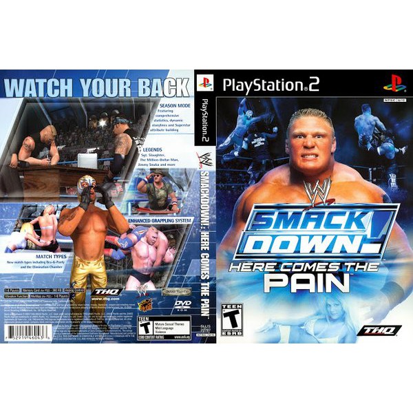 Kaset PS2 Game Smack Down Pain