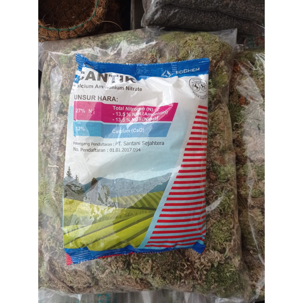 Jual PUPUK CANTIK 1 KG KEMASAN PABRIK CALCIUM AMMONIUM NITRAT Shopee 