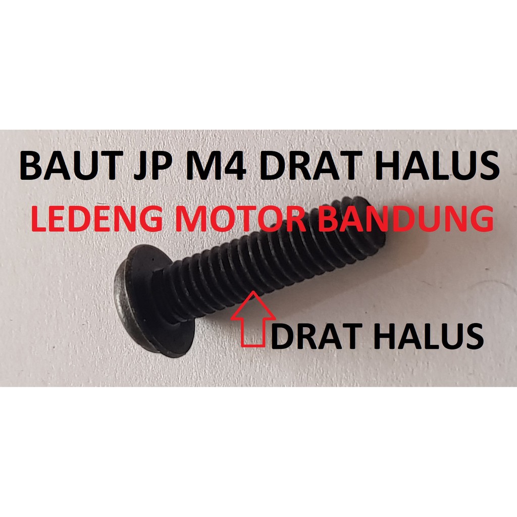 Baut JP M4 Drat Halus untuk Klip Motor Supra