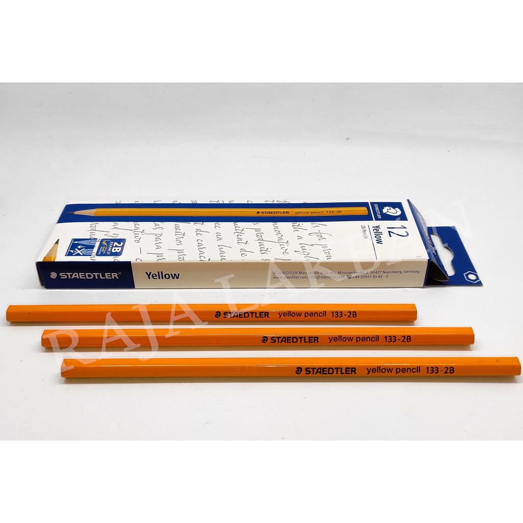Pensil Kayu Staedtler / Yellow Pencil 2B / Pensil Ujian - Lusin-2