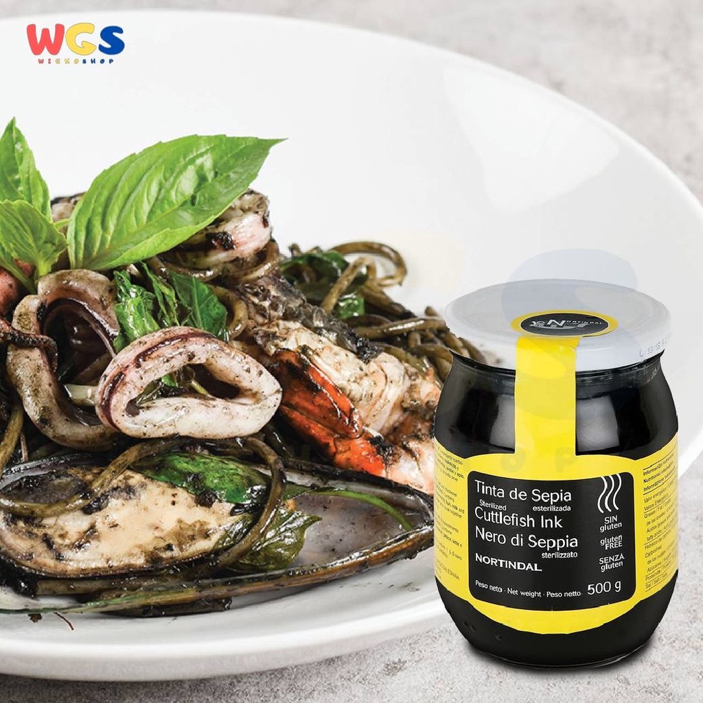 Nortindal Tinta De Sepia Cuttlefish Squid Ink Nero Di Seppia Jar 500g