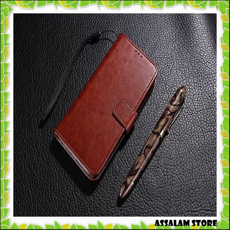CASE CASING HP FLIP COVER WALLET VIVO Y35 V3 V5 Y67 CASE BUMPER LEATHER CASING KULIT AKSESORIS HP