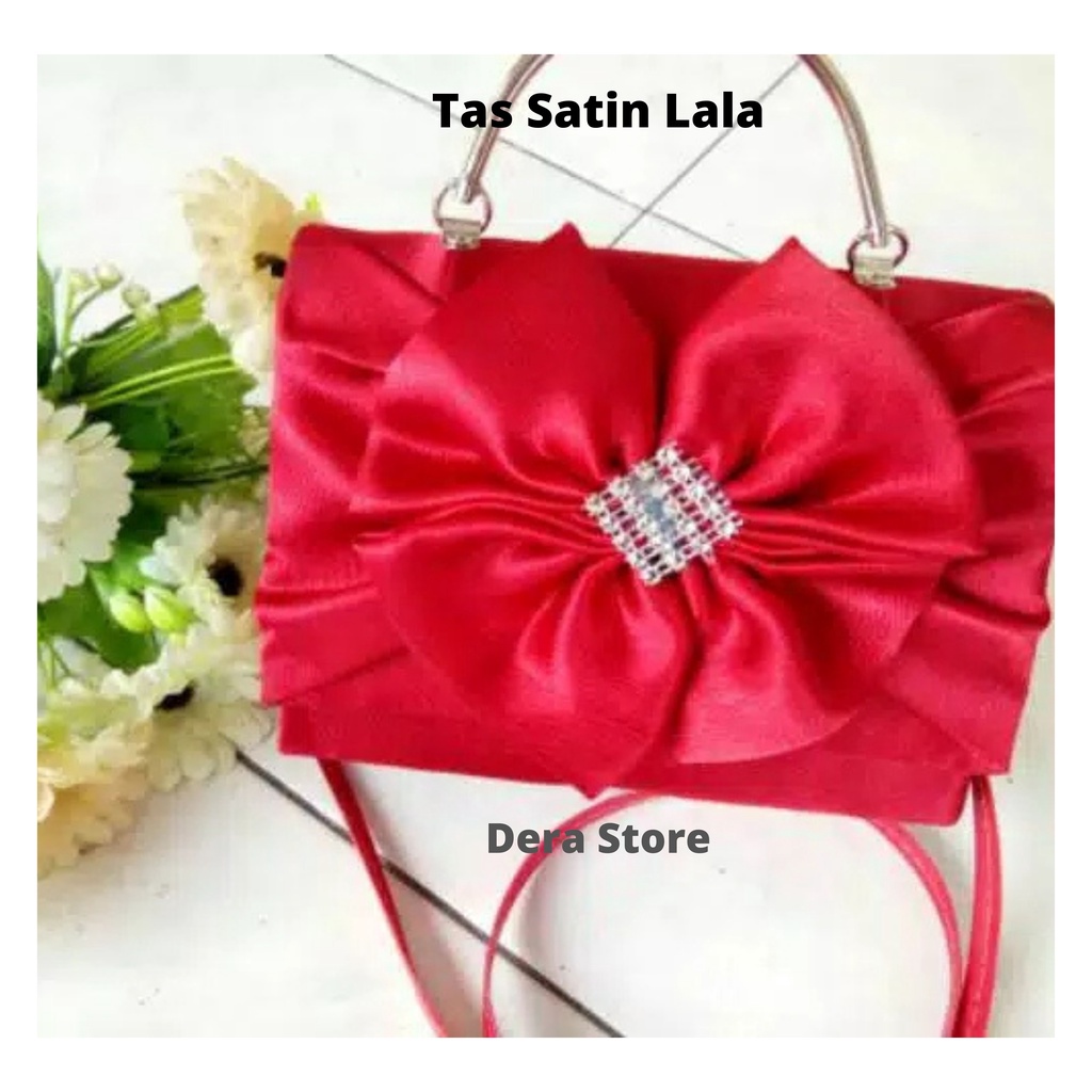 TAS PESTA SATIN MWAR MODEL CLUCTH DAN SELEMPANG TERKESAN MEWAH DAN ELEGAN DERA SHOP99