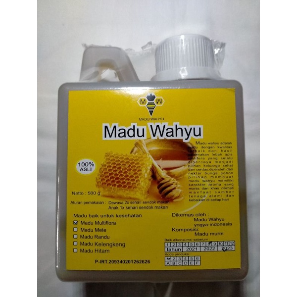

Madu Murni Asli Madu Multiflora 500 Gram Madu Wahyu