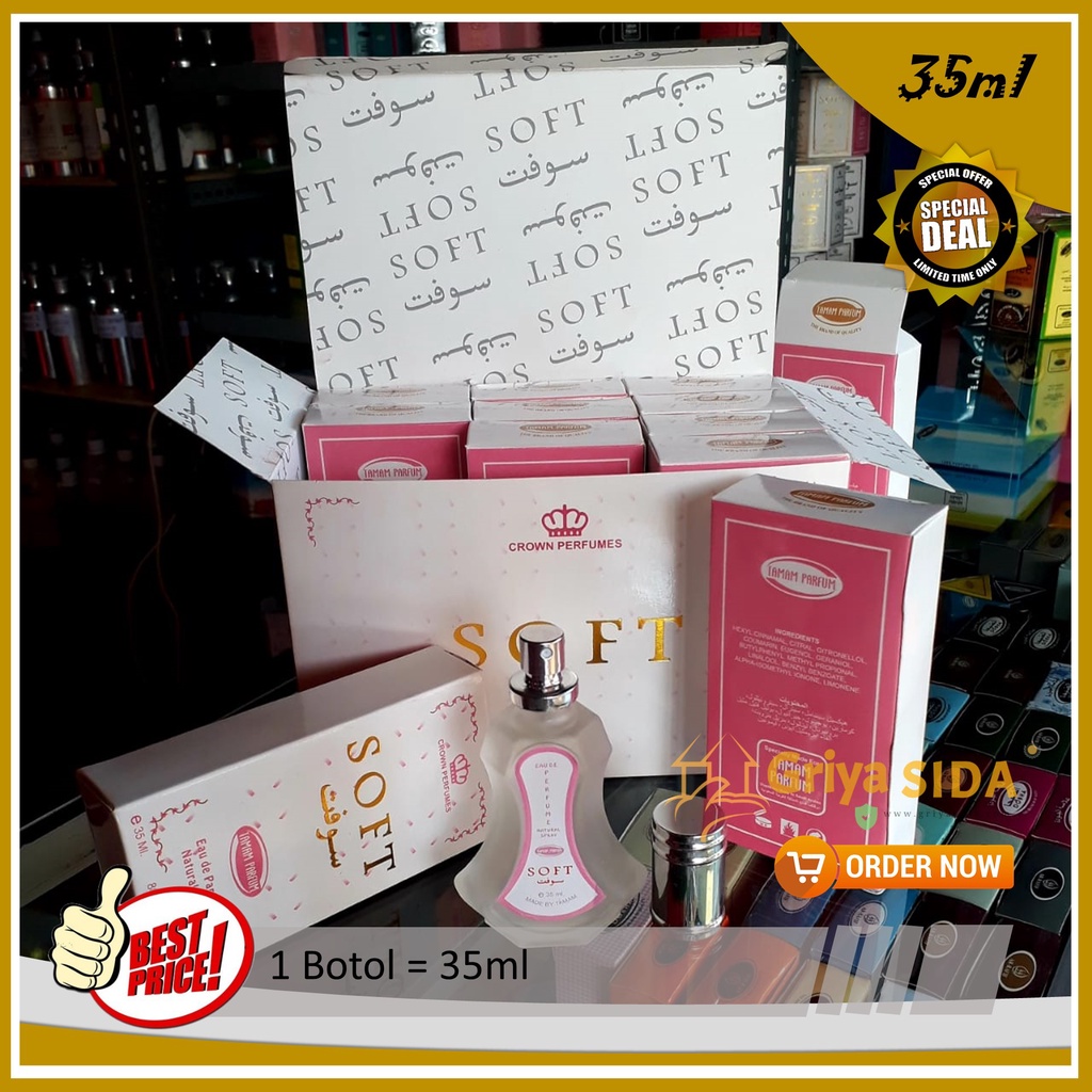 Parfum Soft Spray 35ml TAMAM original minyak wangi soft mirip al rehab spray PROMO!!