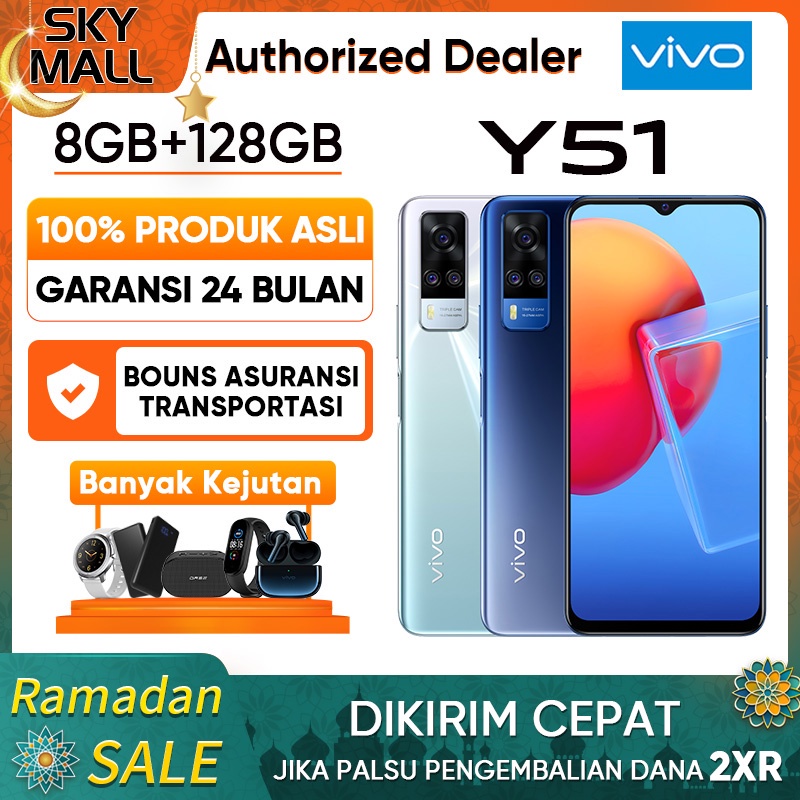 VIVO Y33S RAM 8GB + 4GB Extended ROM 128GB Garansi Resmi Original Handphone murah hp vivo Y33 S baru 2021 produk baru Termurah hp VIVO Y33S bisa cod bisa cicilan 0% bunga pinjaman Gratis ongki-8