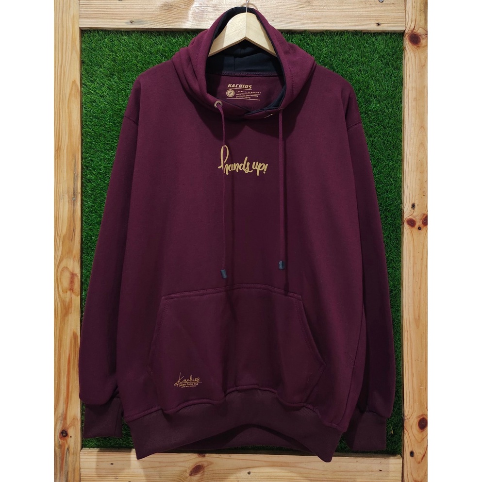 hoodie distro pria original bahan flece sweater oversize pria xxl ziper hoodie Mocca