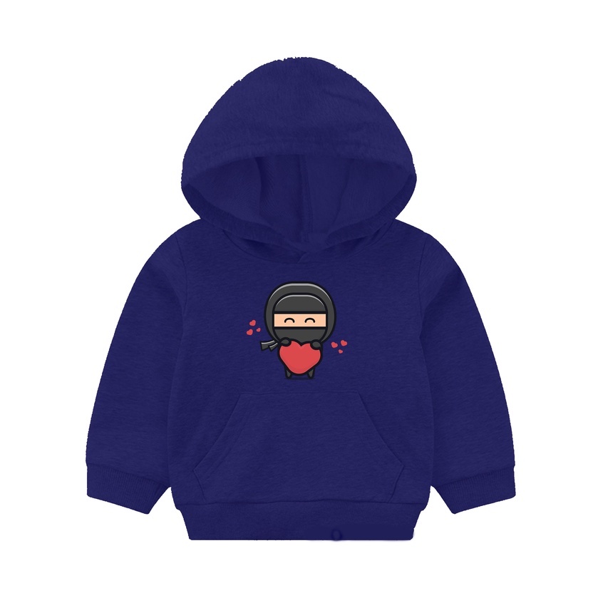 Hoodie Anak ninja love Sweater Anak Fleece Pakaian Anak