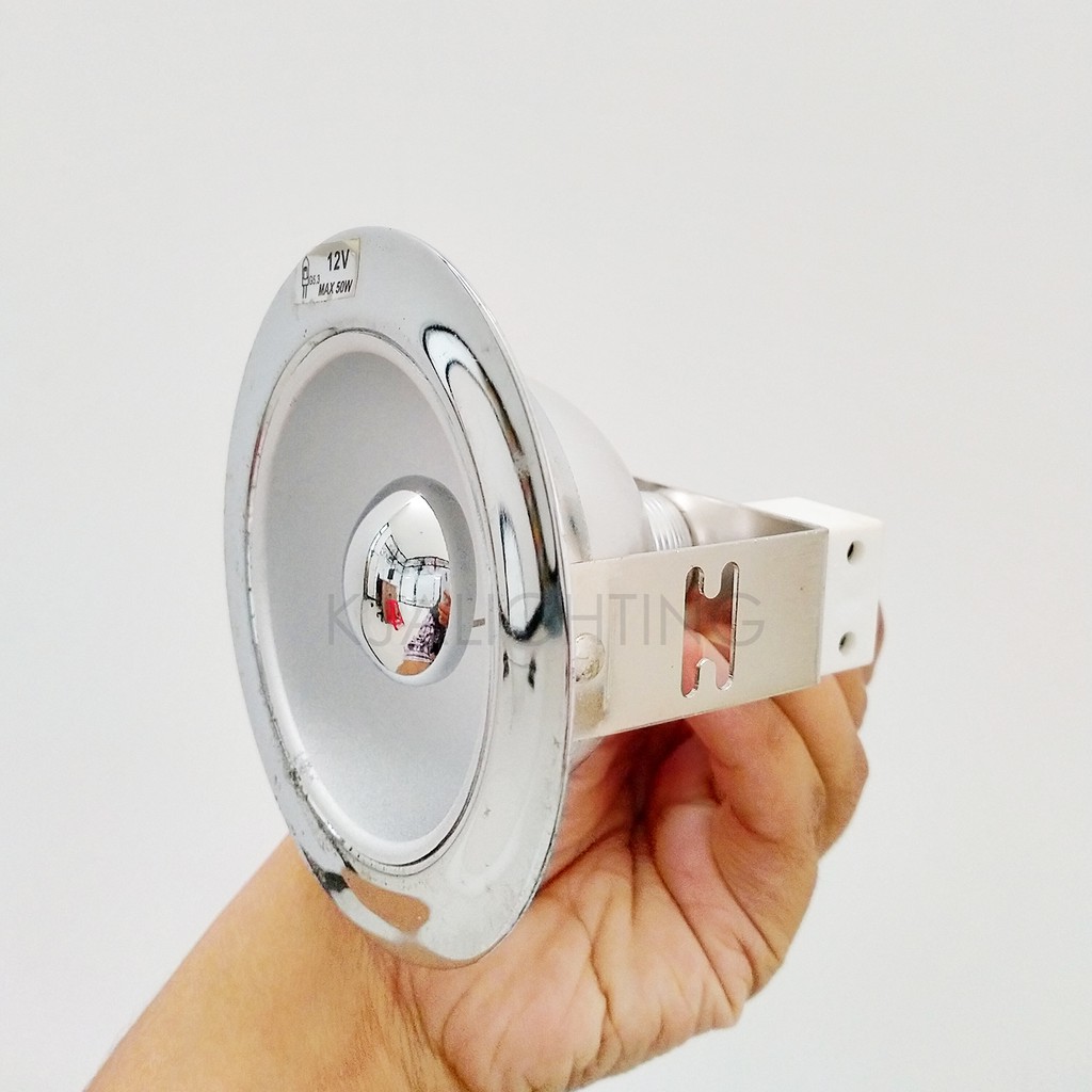 Downlight MR16 Interior Warna Silver Fokus Pencahayaan