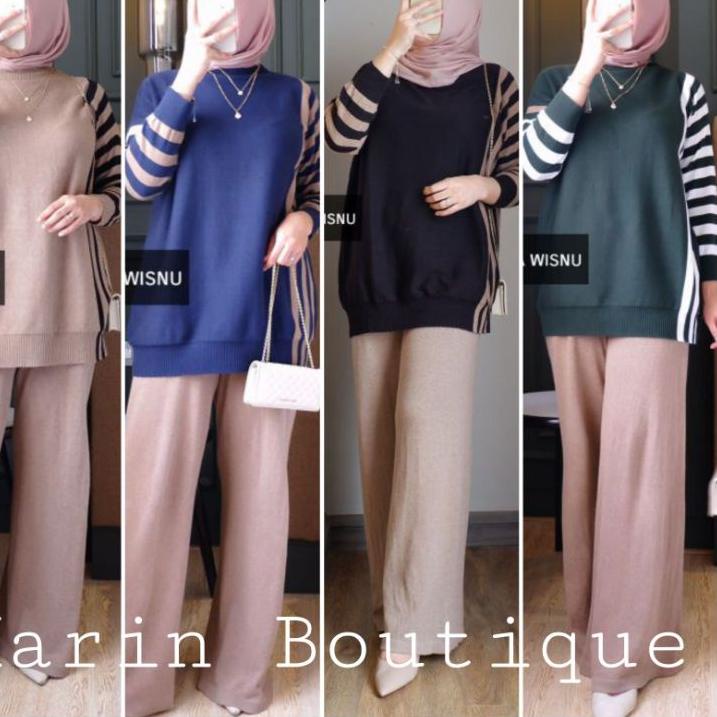 [KODE PRODUK MWQF94333] ATASAN WANITA TUNIK RAJUT IMPORT KOREAN STYLE/LITA LIZA ZIGGI TOP KNIT ORI M