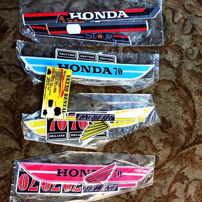 Striping Standar Honda C70 Sticker Honda C70