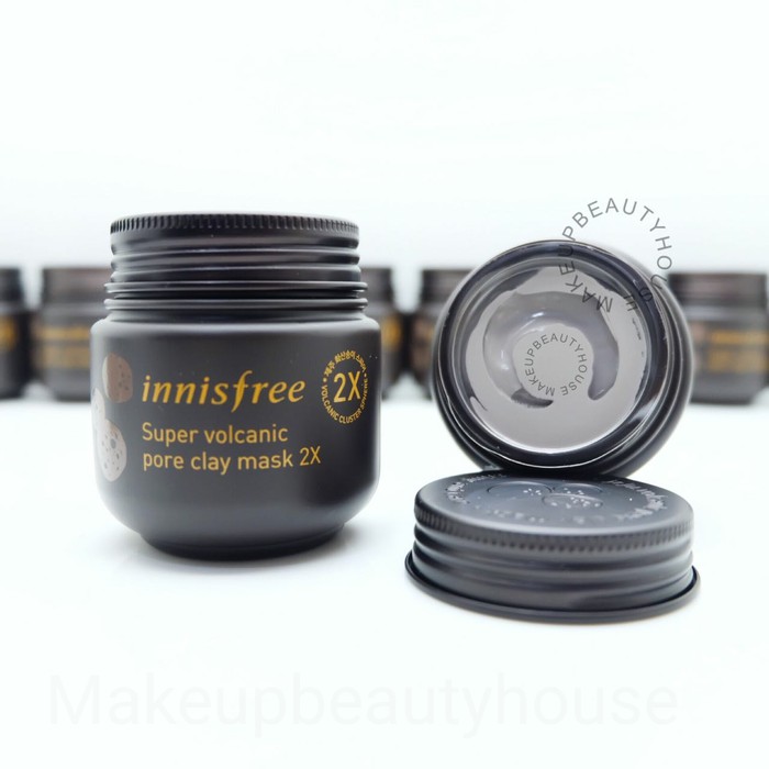 masker wajah kecantikan bebas komedo INNISFREE Super Volcanic Pore Clay Mask original