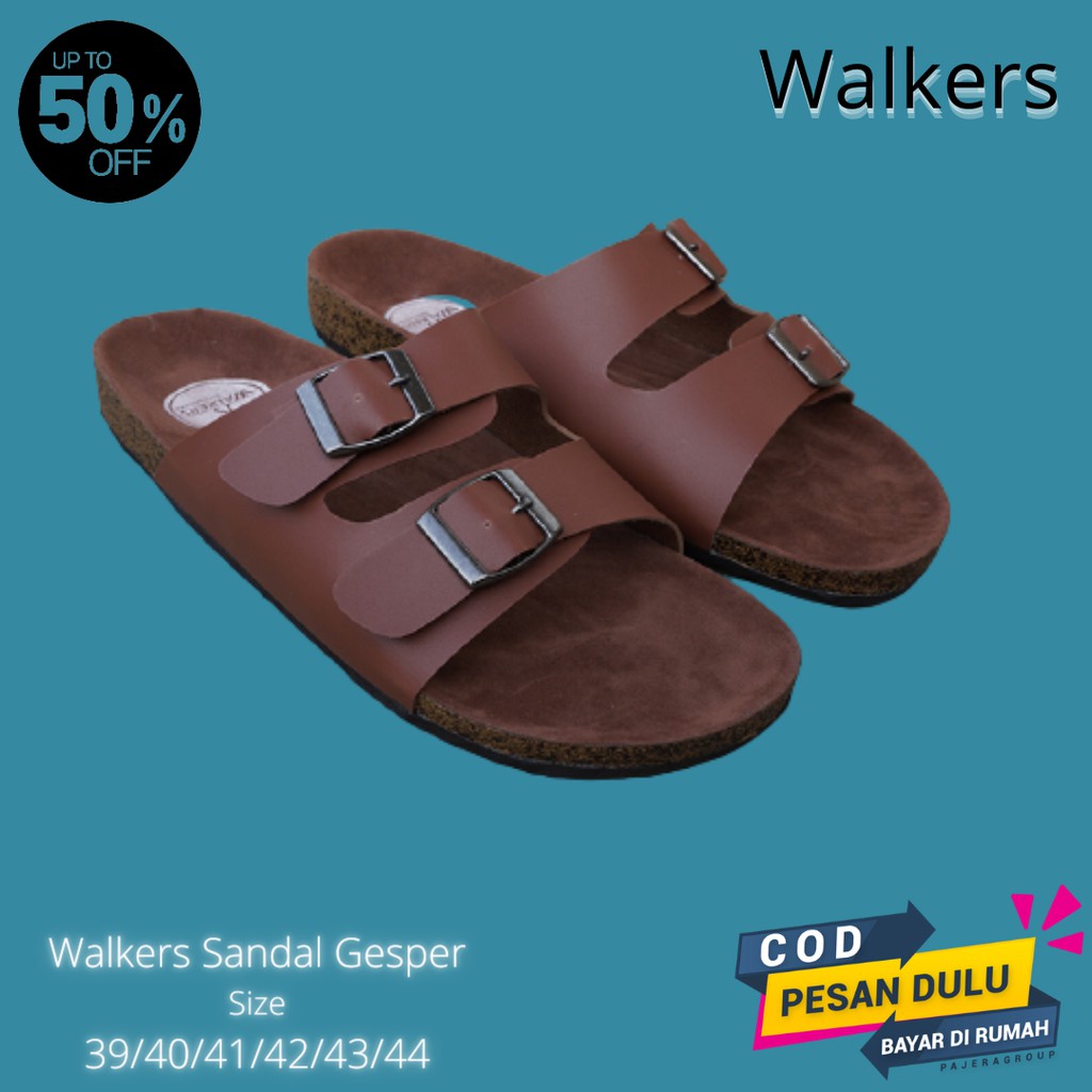 Sandal Casual Pria Walkers Gepser 2 Tan Sendal Slide Puyuh Kasual Slop Santai Keren Gaya