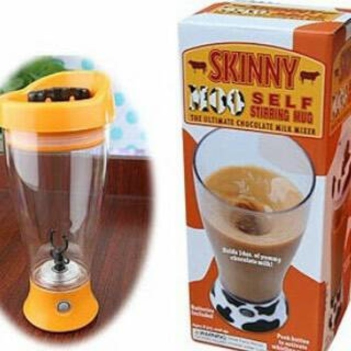 MF. EC061   GELAS MUG SKINNY MOO MIXER ADUK   PENGADUK   SENDIRI OTOMATIS Berkualitas