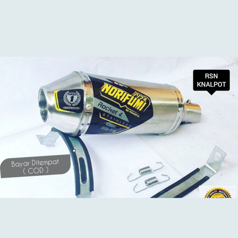 Knalpot Racing Nurifumi Selencer | Silencer Only Crf klx d'tracker wr155 rocket 4 stainless TERLARIS