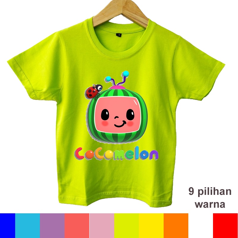 Baju kaos anak COCOMELON 10 warna