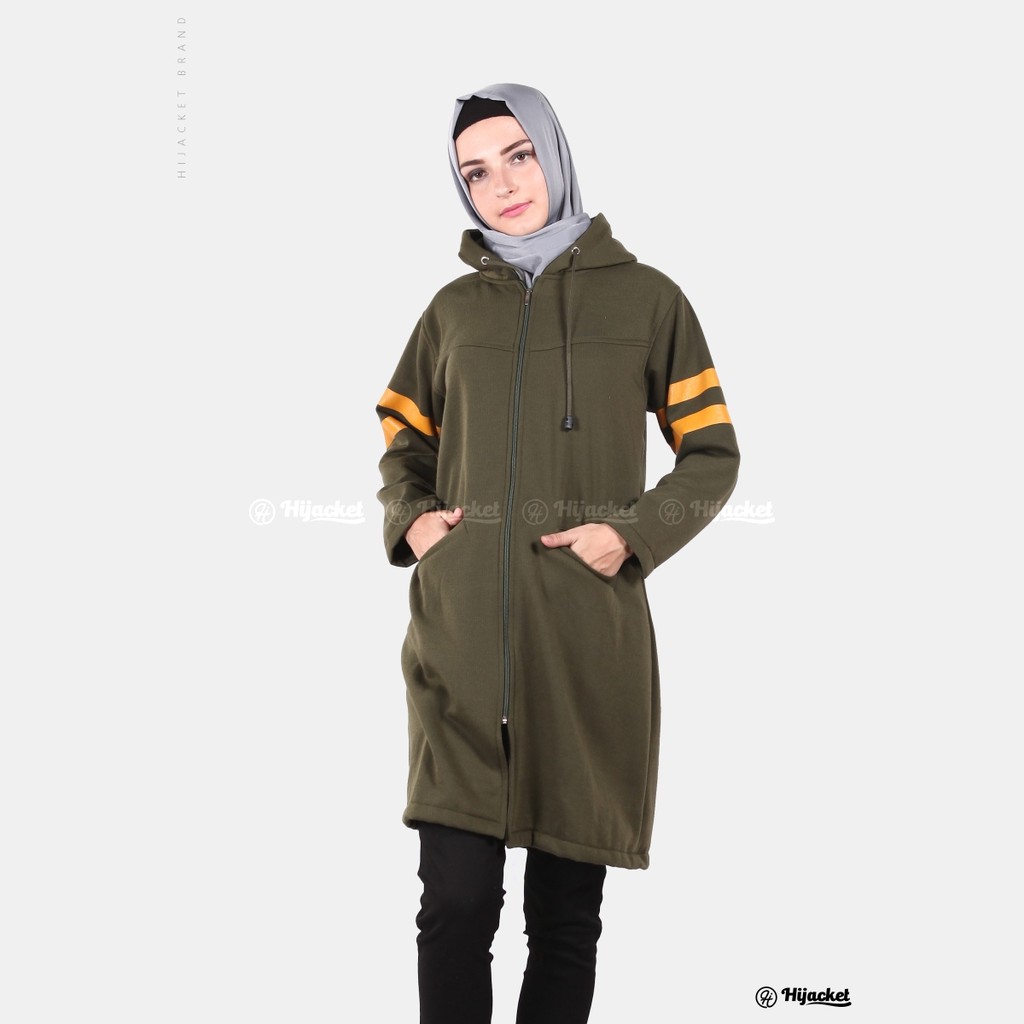 Hijacket® Beautix Series (All Size, XL, XXL) Jaket Wanita Bahan 100% Premium Fleece Asli-MOSSGREEN