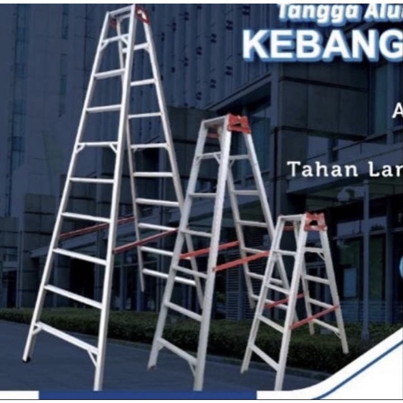 tangga lipat aluminium 3 meter - MEDAN ONLY