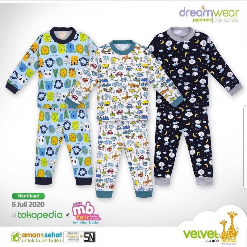 Velvet Junior Piyama Dreamwear for BOY FLY ME TO THE MOON