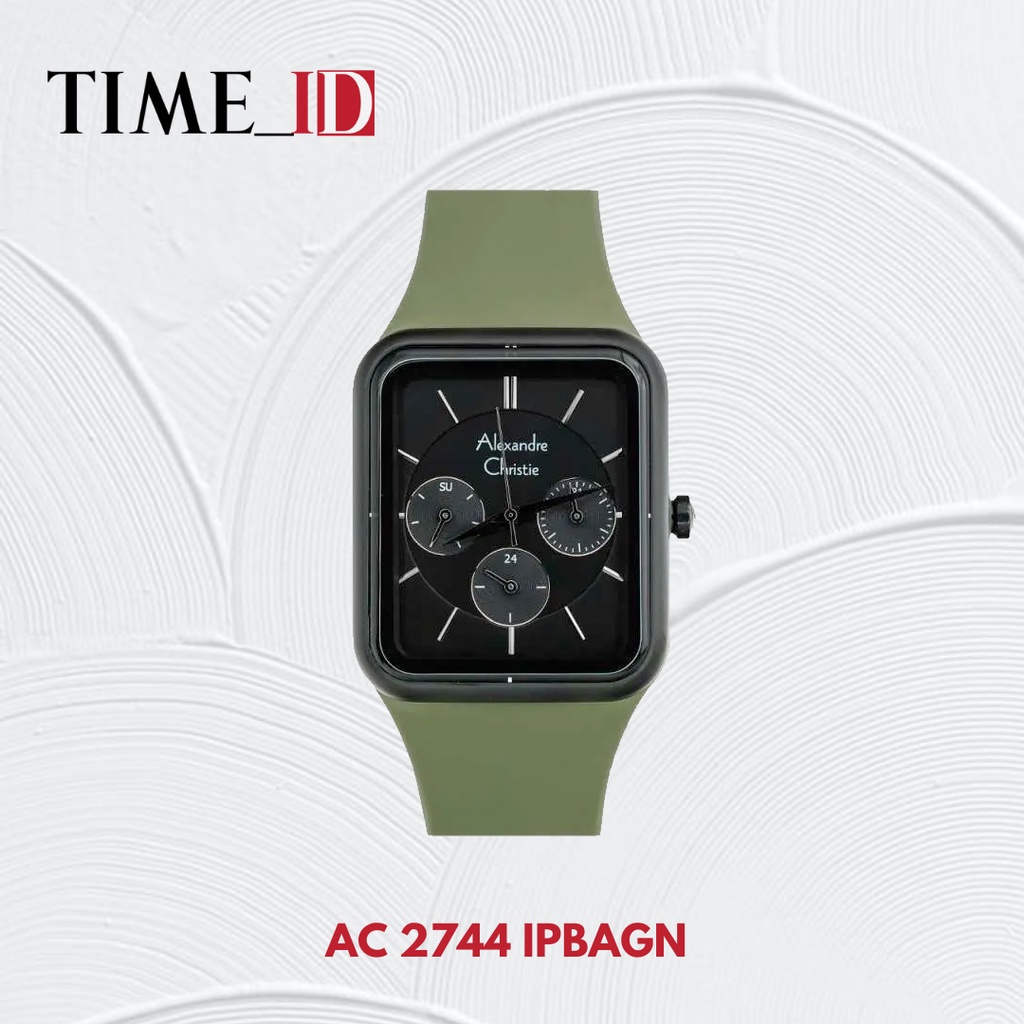 Jam Tangan Alexandre Christie AC 2744 BLACK GREEN Wanita