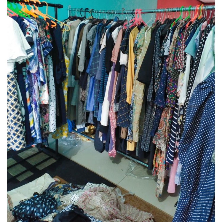 PAKET USAHA DRESS CAMPUR VINTAGE 45 PCS