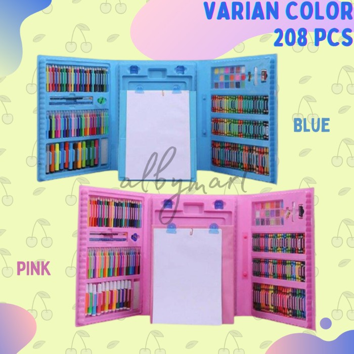 

Cuci Gudang Crayon Anak Set Isi 208 Pcs Pensil Warna Alat Lukis Set Crayon Set Diskon